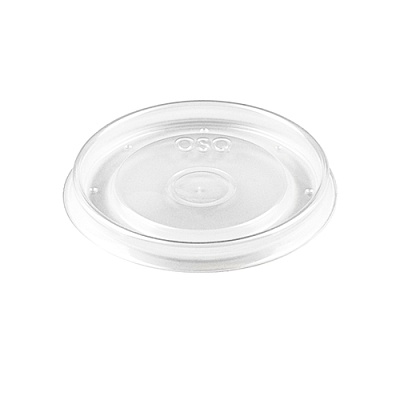 Крышка для бумажного контейнера круглая D=100мм для 300, 400мл PP ANTIFOG lid Round Bowl цвет прозр. OSQ (х600)